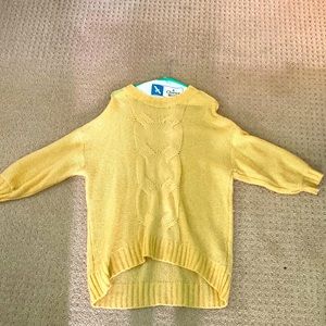 Yellow oversized sweater